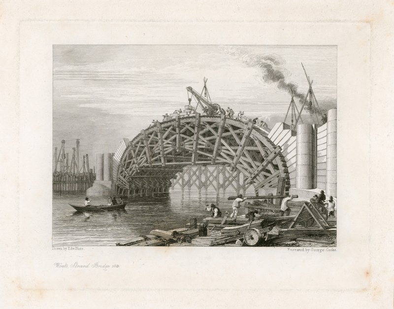 Werken, Strand Brug (d.w.z. Waterloo Brug), Londen door English School