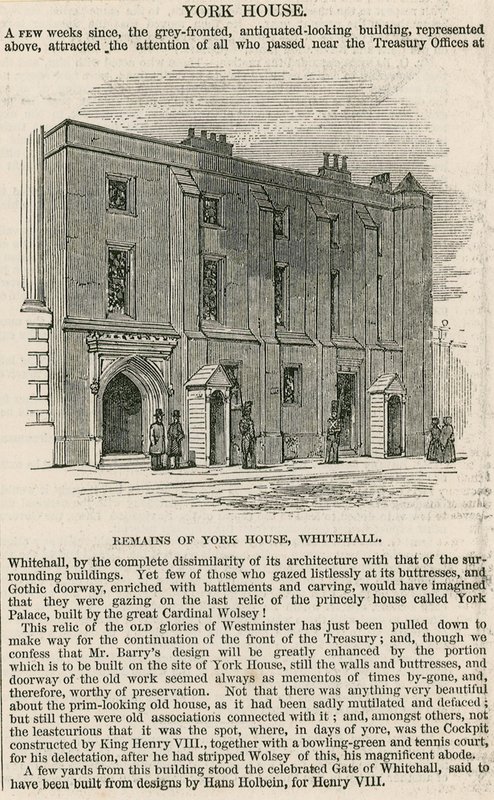 York House, Whitehall door English School