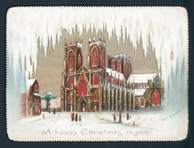 York Minster in de winter door English School