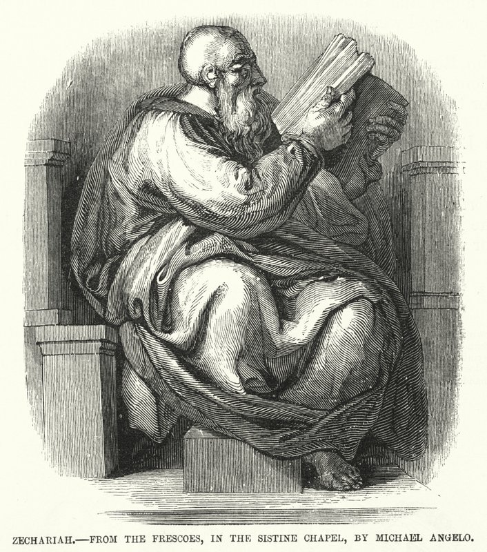 Zacharia, van de fresco