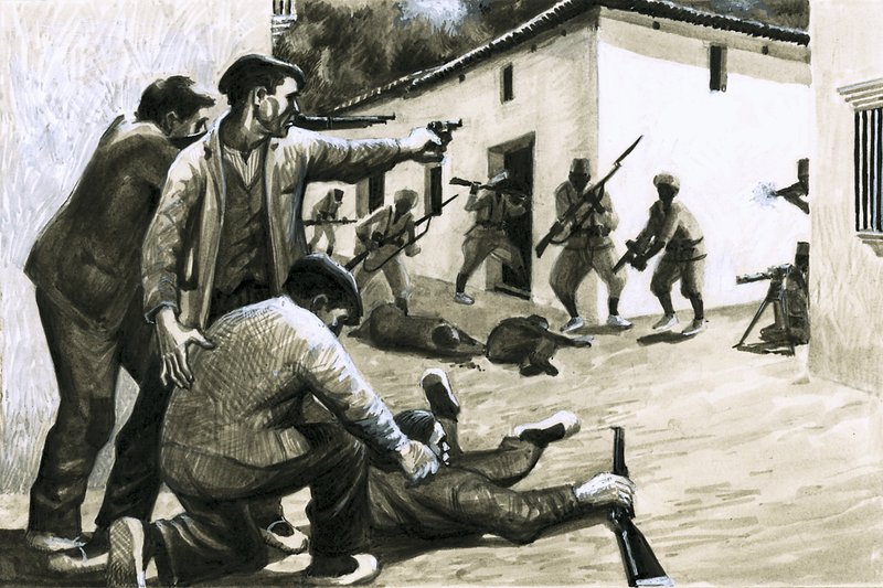 Soldaten van de Spaanse Burgeroorlog door Eric Parker
