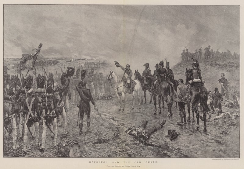 Napoleon en de Oude Garde door Ernest Crofts