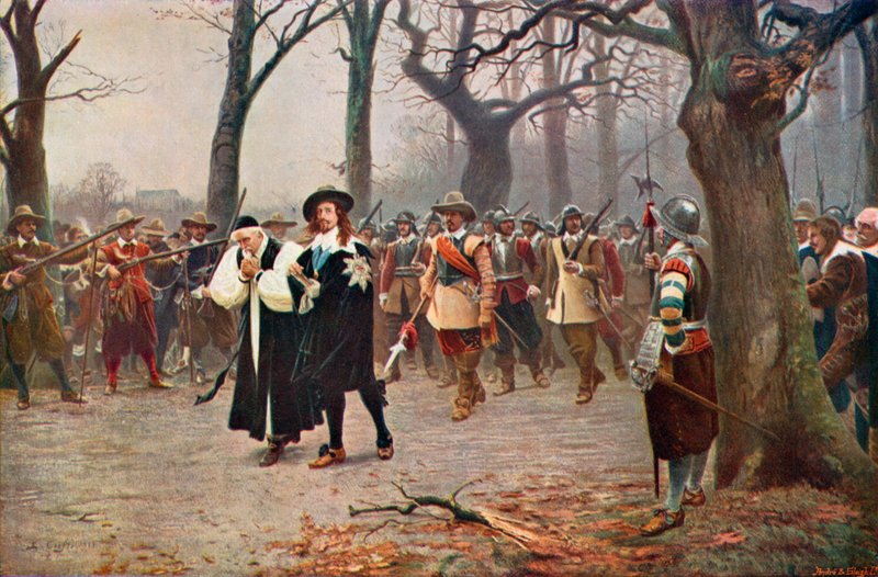 Koning Karel I op weg naar zijn executie door Ernest (after) Crofts