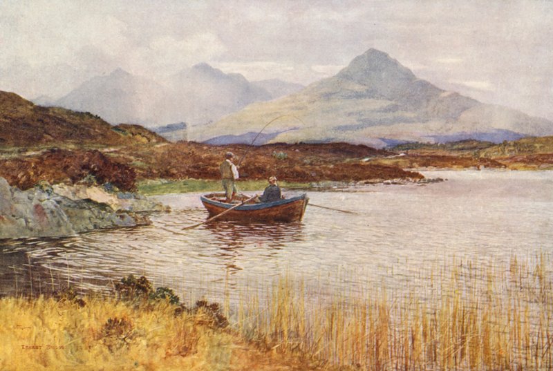 Loch Lundy en Ben Tee van boven Invergarry door Ernest Edward Briggs