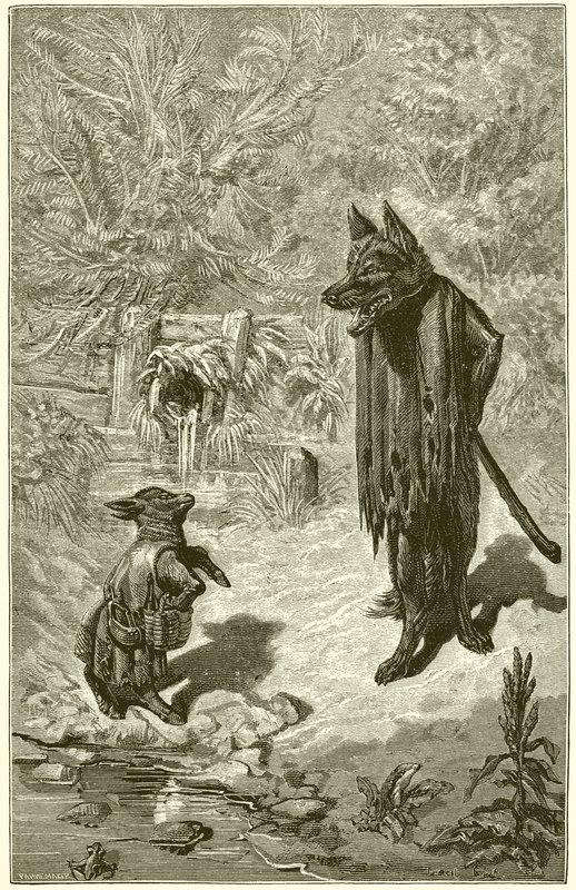 De wolf en het lam door Ernest Henry Griset