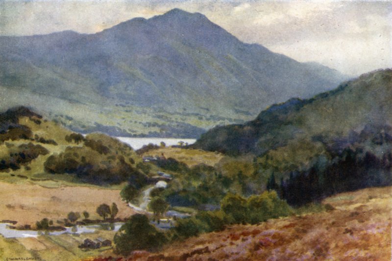 Ben Venue en Loch Achray, Trossachs door Ernest William Haslehust