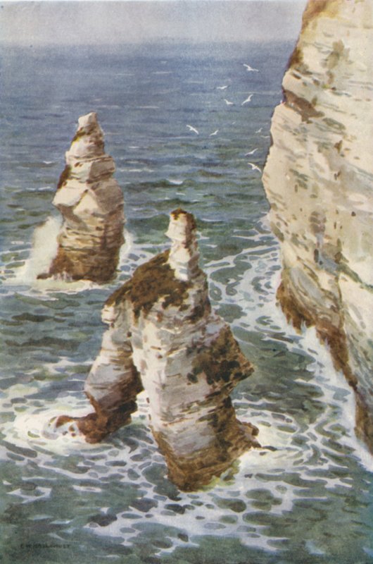 Flamborough: Koning en Koningin Rotsen door Ernest William Haslehust