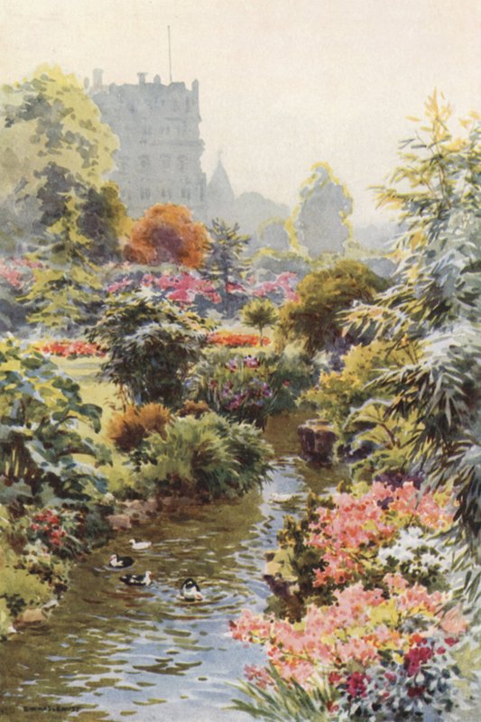 In de Bovenste Tuinen, Bournemouth door Ernest William Haslehust