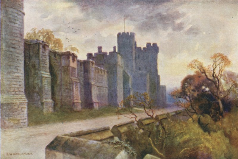 Noordterras en Winchester Toren door Ernest William Haslehust