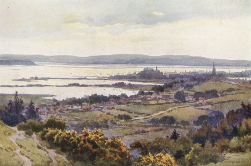 Poole Harbour vanaf Constitutional Hill door Ernest William Haslehust