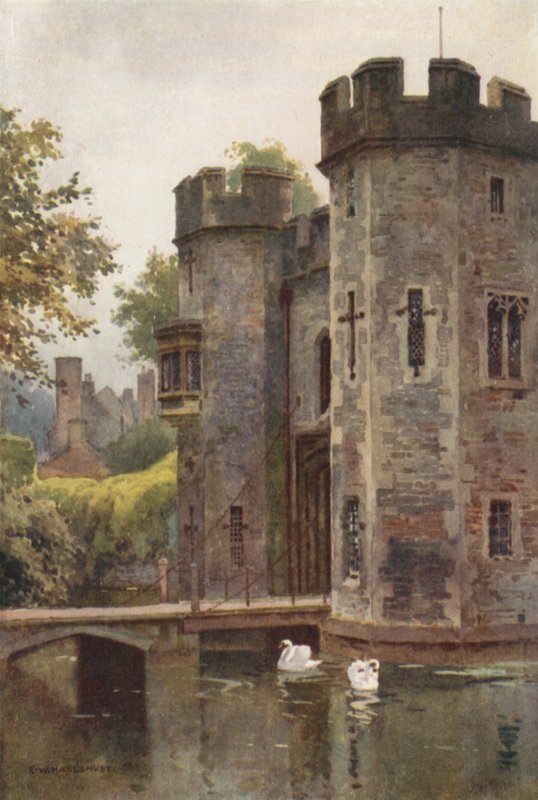 Het Paleispoortgebouw en de Ophaalbrug, Wells door Ernest William Haslehust
