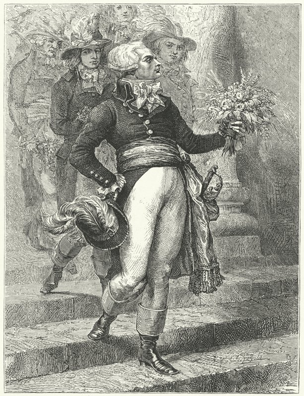 Maximilien Robespierre op de dag van het Festival van het Opperwezen door Etienne (after) Ronjat