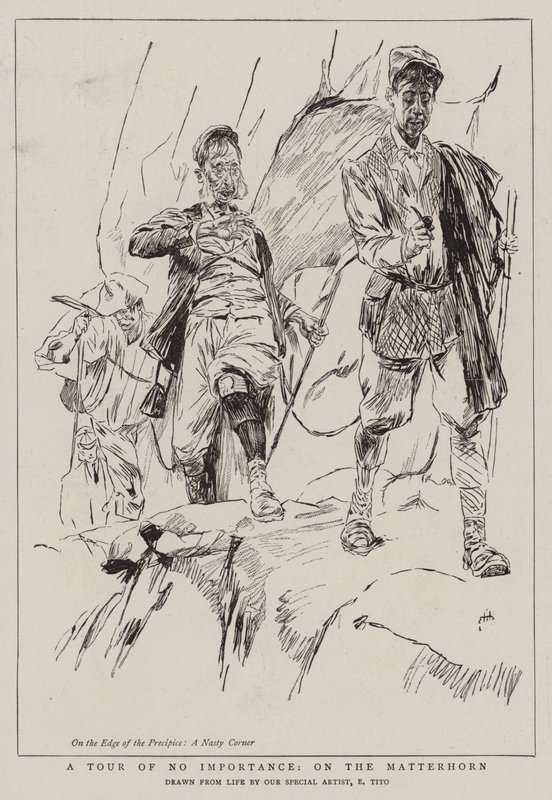 Een tour van geen belang, op de Matterhorn door Ettore Tito