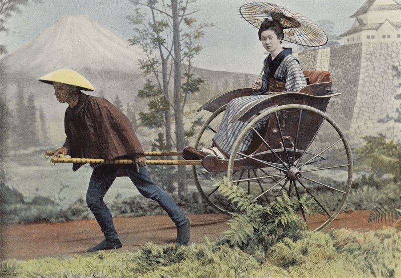 De Inrikischa, Voertuig Van Japan door European Photographer