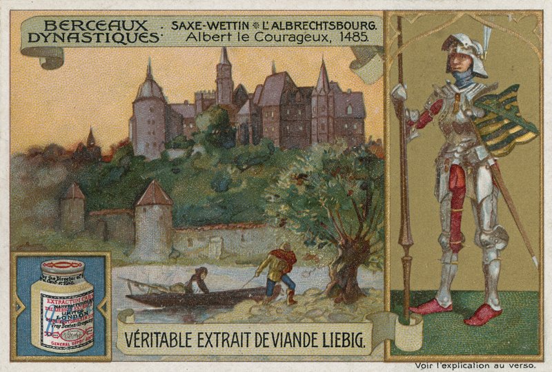 Saksen-Wettin: de Albrechtsburg en Albert de Stoute, hertog van Saksen, 1485 door European School