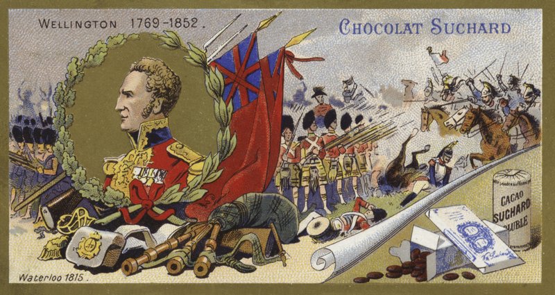 De Hertog van Wellington en de Slag bij Waterloo, 1815 door European School