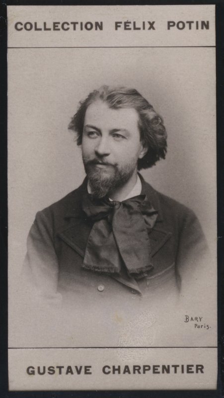 Gustave Charpentier (1860) (zwart-wit foto) door European Photographer
