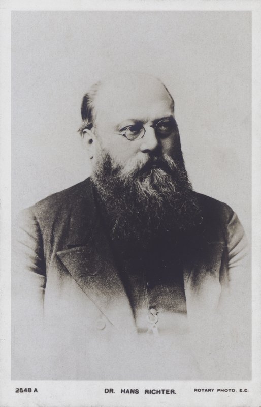 Hans Richter, Oostenrijks-Hongaarse dirigent (zw/w foto) door European Photographer