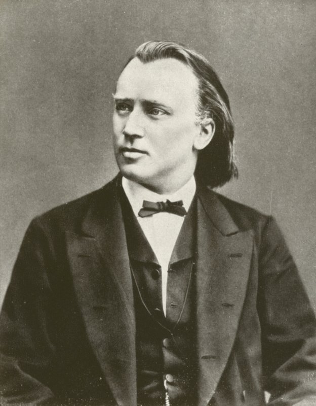 Johannes Brahms, portret, ca. 1876 door European Photographer