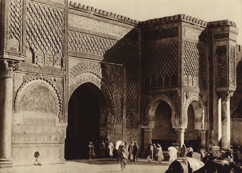 Meknes, Paleispoort, Bab Mansour door European Photographer