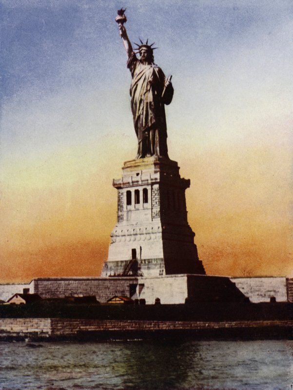 Het Vrijheidsbeeld, Haven van New York (foto) door European Photographer