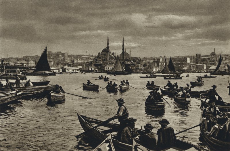 Turkije, Constantinopel, Aan de Gouden Hoorn door European Photographer
