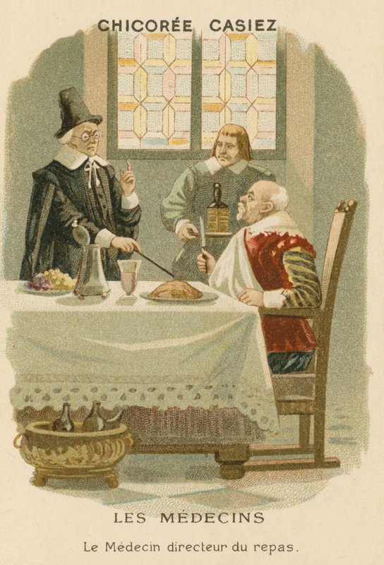 Een dokter die een man vertelt wat hij moet eten door European School