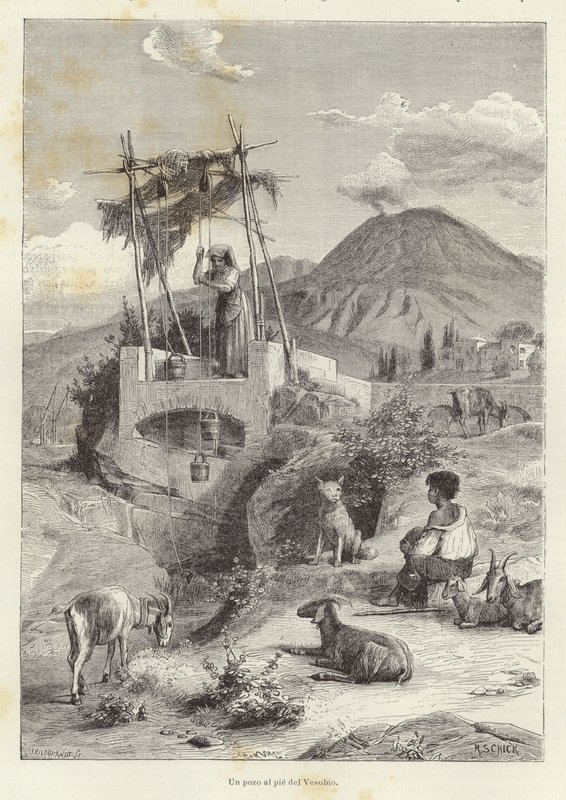 Een put aan de voet van de Vesuvius door European School