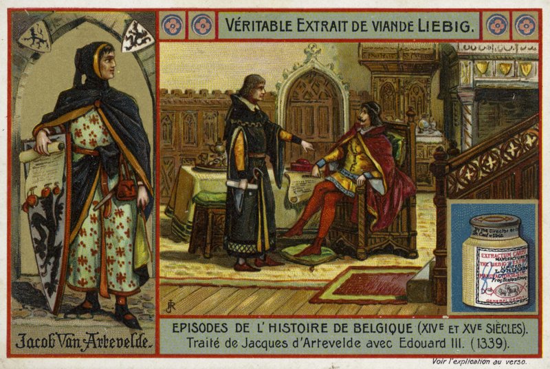 Overeenkomst van een verdrag tussen Jacob van Artevelde van Gent en koning Edward III van Engeland, 1339 door European School