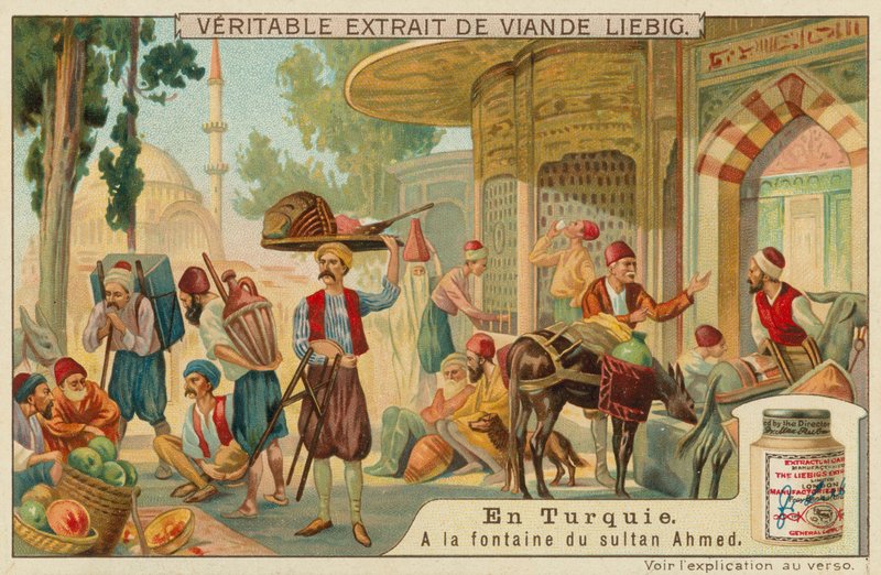 Bij de fontein van Sultan Ahmed III in het Topkapi-paleis door European School
