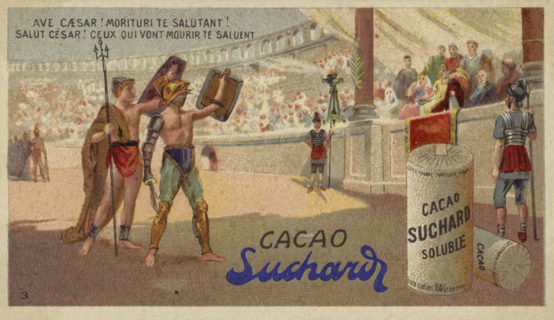 Ave, Caesar! Morituri te salutant (Gegroet, Caesar! Zij die op het punt staan te sterven groeten u) door European School