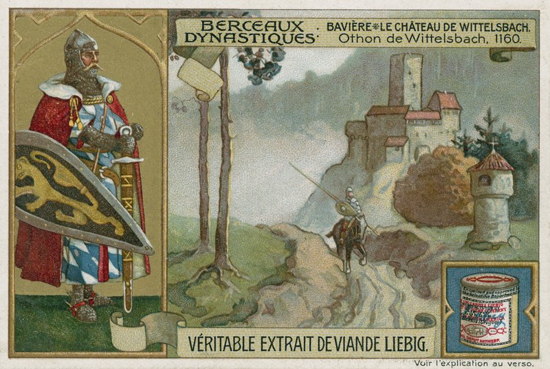 Beieren: Wittelsbach Kasteel en Otto I van Wittelsbach, hertog van Beieren, 1160 door European School