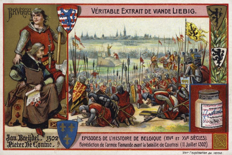 Zegening van het Vlaamse leger voor de Slag bij Kortrijk, 1302 door European School
