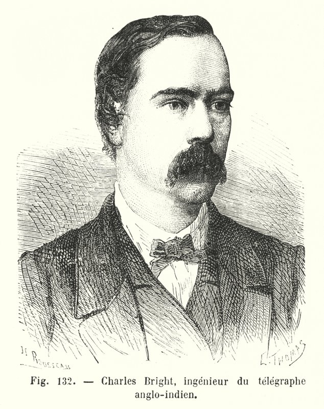 Charles Bright, ingenieur van de Anglo-Indische telegraaf door European School