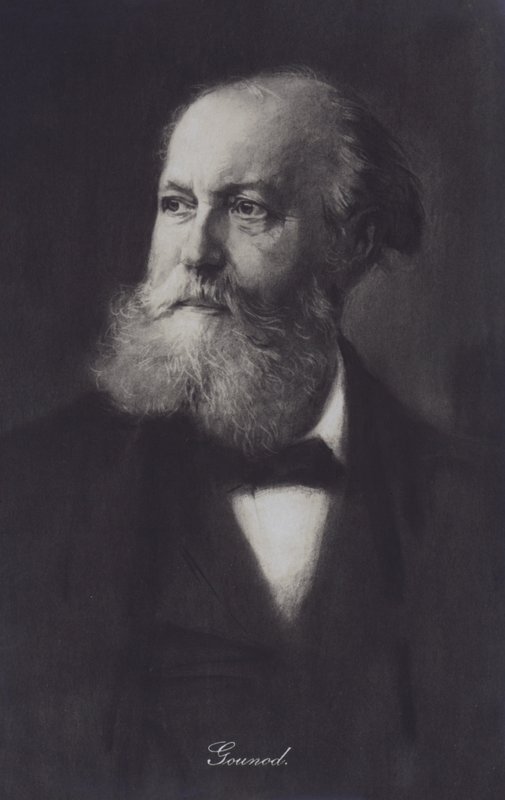Charles Gounod, Franse pianist en componist (litho) door European School