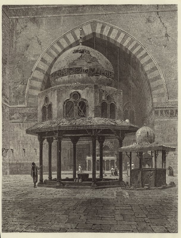 Egypte - Interieur van de Moskee van Sultan Hassan door European School