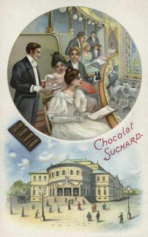 Genieten van Suchard chocolade in de opera of het theater door European School