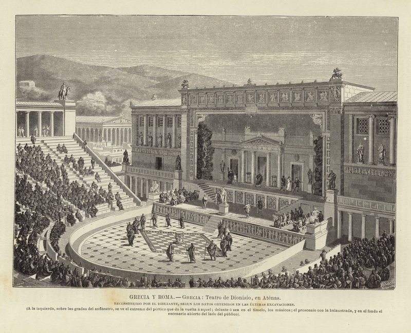 Griekenland en Rome - Griekenland: Theater van Dionysus in Athene door European School