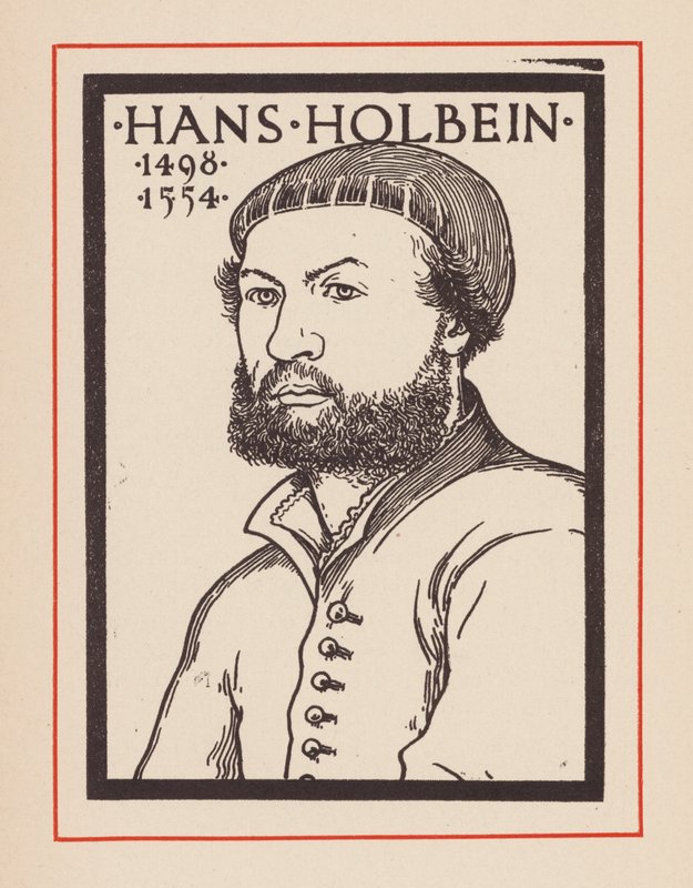 Hans Holbein de Jonge, Duits kunstenaar (litho) door European School