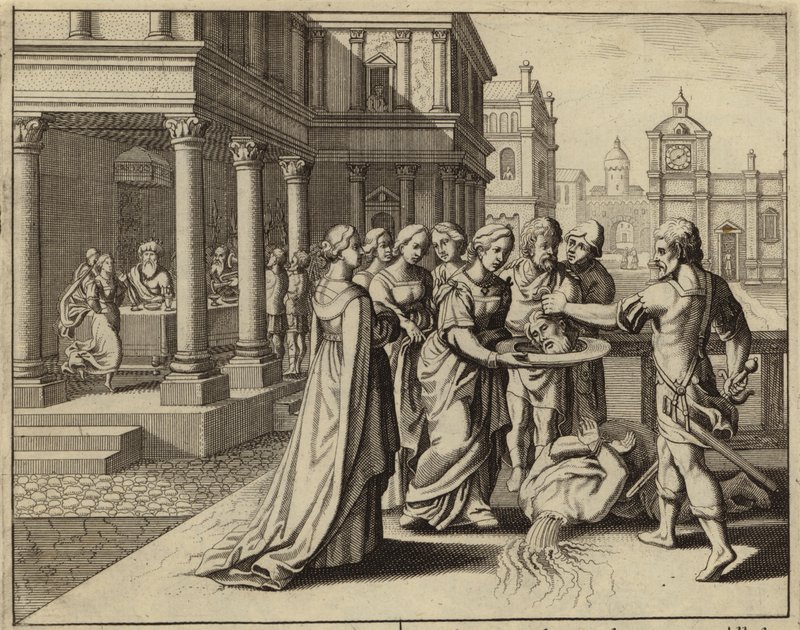 Herodias ontvangt het hoofd van Johannes de Doper door European School