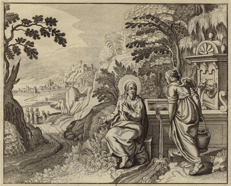 Jezus Christus en de vrouw van Samaria door European School