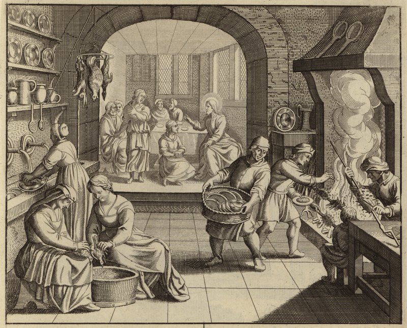 Jezus Christus in het huis van Martha en Maria door European School