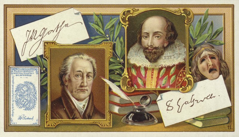 Johann Wolfgang von Goethe en William Shakespeare door European School