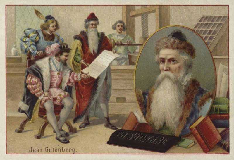 Johannes Gutenberg, Duitse graveur, uitvinder en drukker door European School