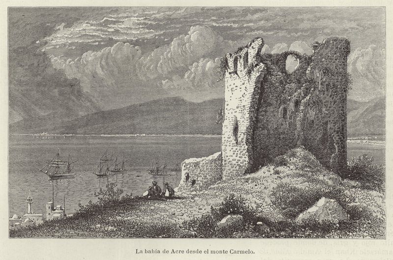 De baai van Akko vanaf de berg Karmel door European School