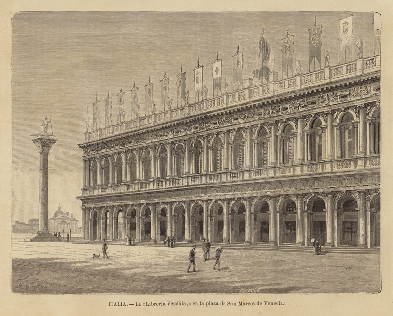Libreria Vecchia op het Piazza San Marco in Venetië door European School