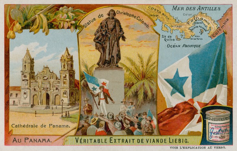 Standbeeld van Christoffel Columbus, Antillen en Panama Kathedraal door European School