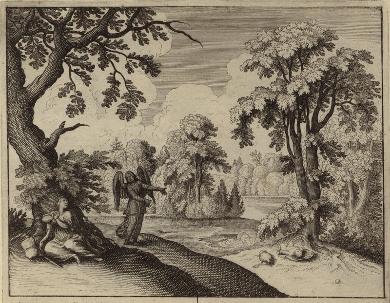 De Engel troost Hagar in de wildernis door European School