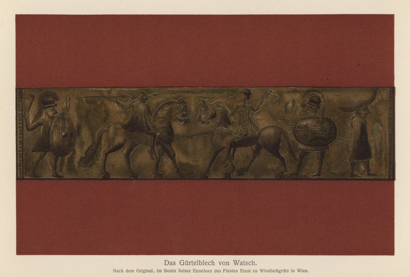 De Vace Riemplaat (kleurenlitho) door European School
