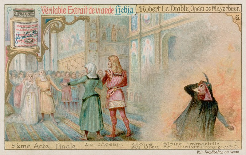 De bruiloft van Robert en prinses Isabelle terwijl Bertram naar de hel afdaalt door European School